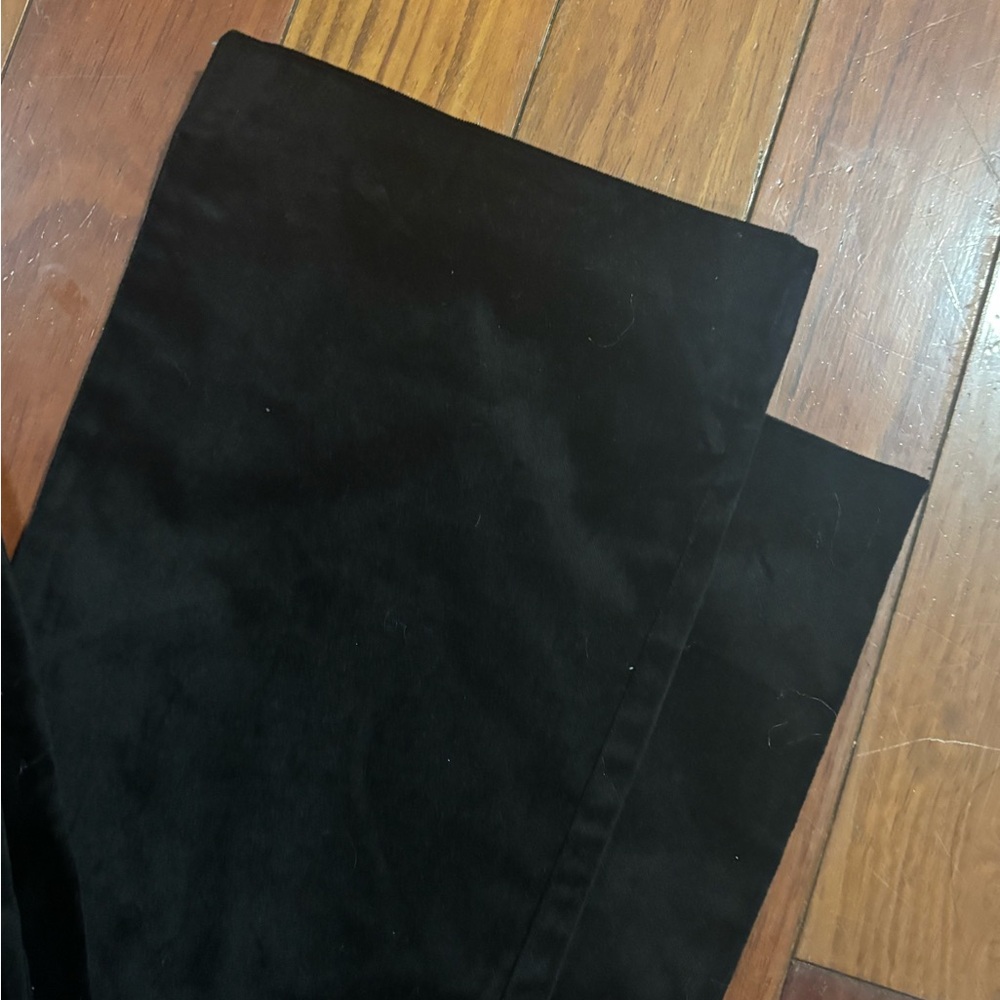 Tuckernuck Black Velvet Deja Pant Small Wide Leg Neutral High Rise - Picture 3 of 6